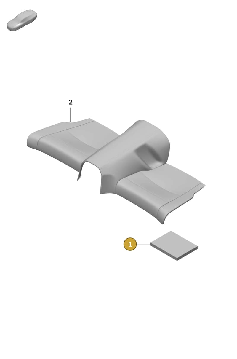 9P1885375 — Porsche 911 (2024-2025) diagram p53818400, position 1