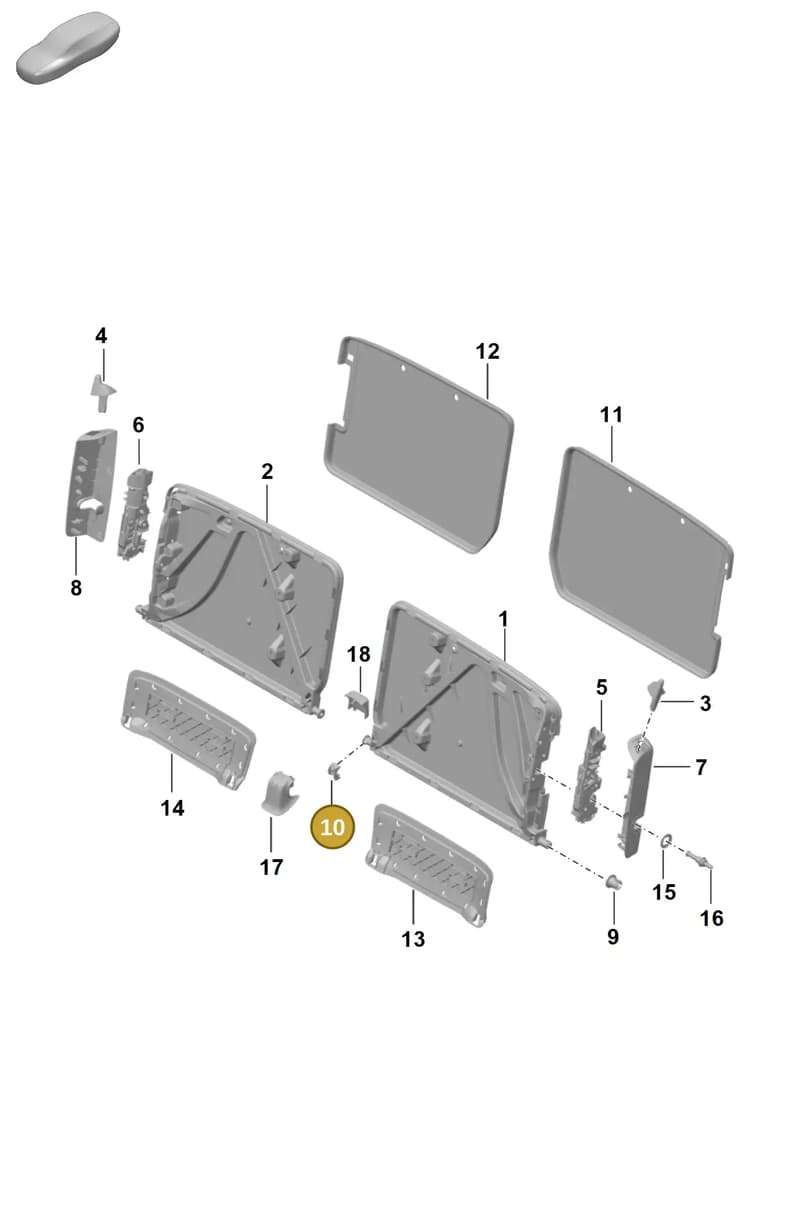 9P1885581 — Porsche 911 (2024-2025) diagram p63818000, position 10