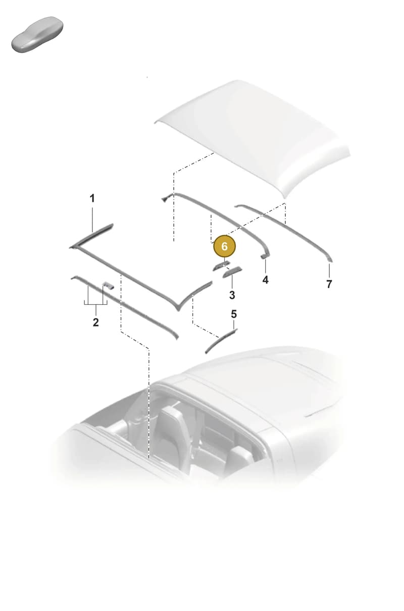 9P1898038 — Porsche 911 (2024-2025) diagram p53811260, position 6