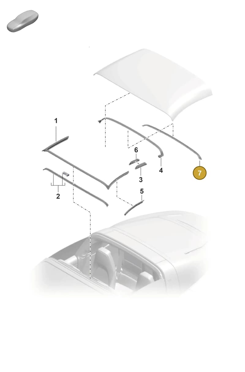 9P1898040 — Porsche 911 (2024-2025) diagram p53811260, position 7