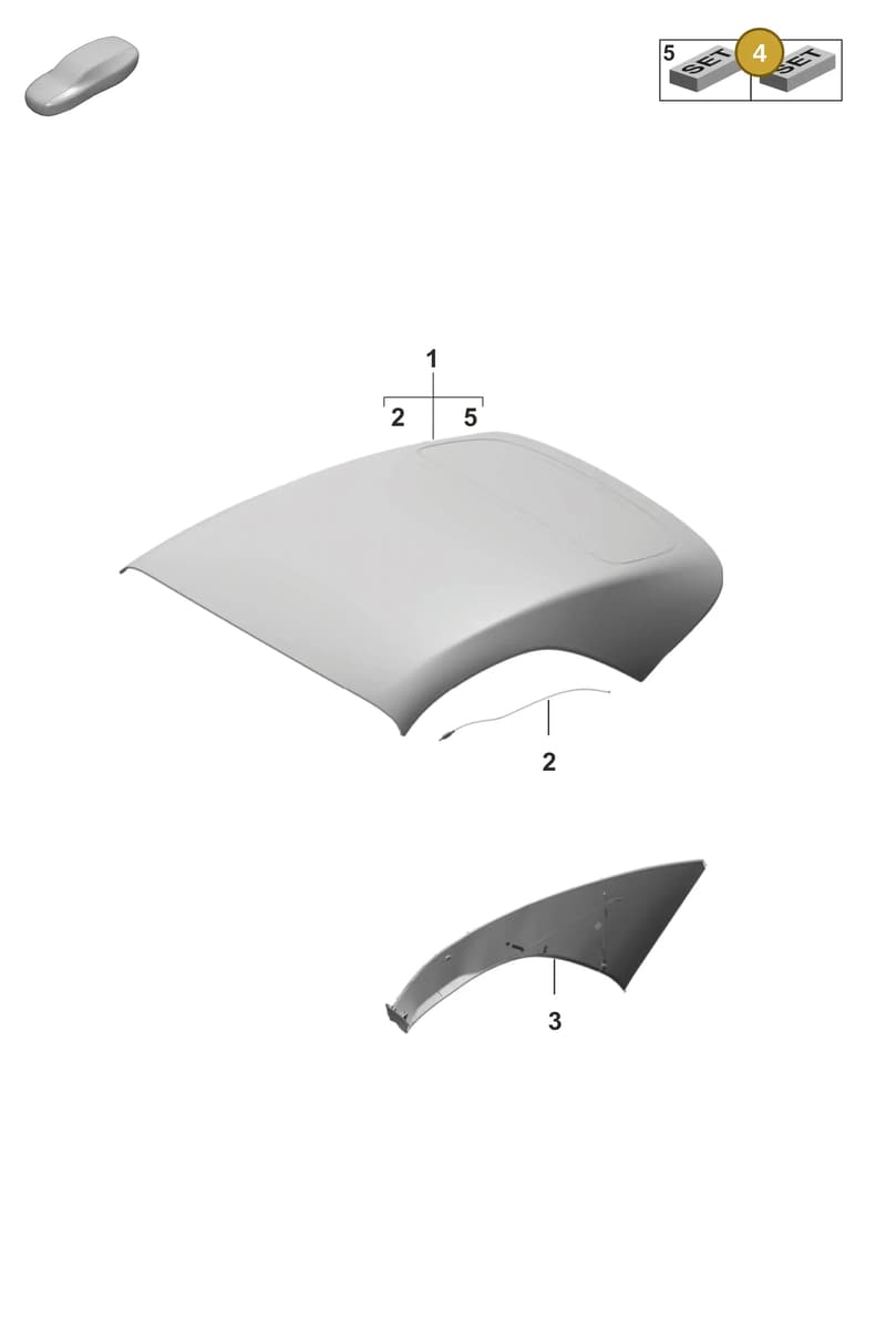 9P1898253A — Porsche 911 (2024-2025) diagram p53811300, position 4