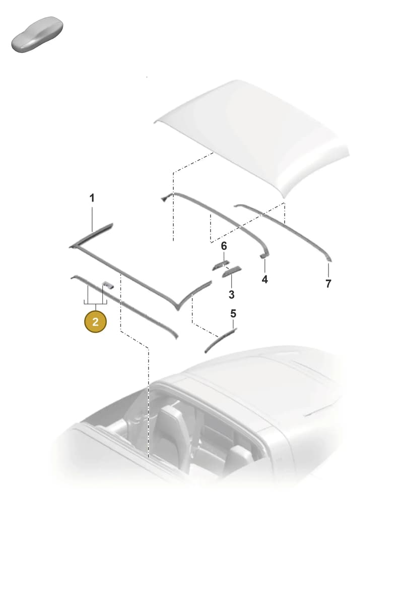 9P1898531A — Porsche 911 (2024-2025) diagram p53811260, position 2