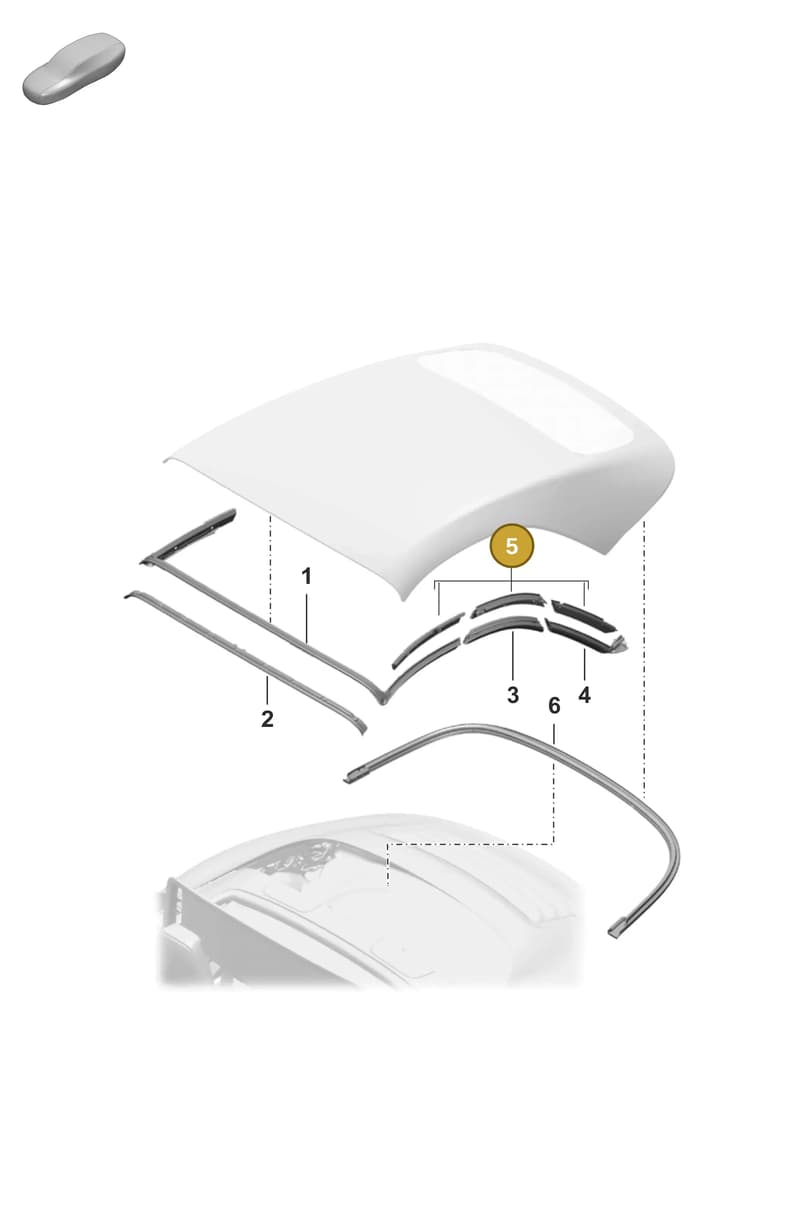 9P1898543C — Porsche 911 (2024-2025) diagram p53811250, position 5