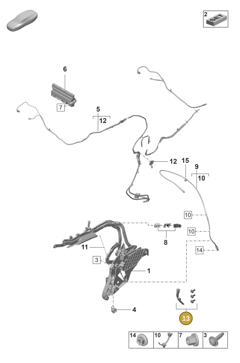 9P1898883 — Porsche 911 (2018-2024) diagram p53811210, position 13