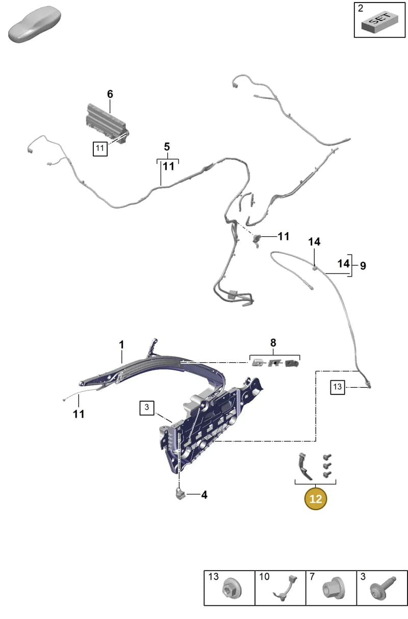 9P1898884 — Porsche 911 (2024-2025) diagram p63811210, position 12