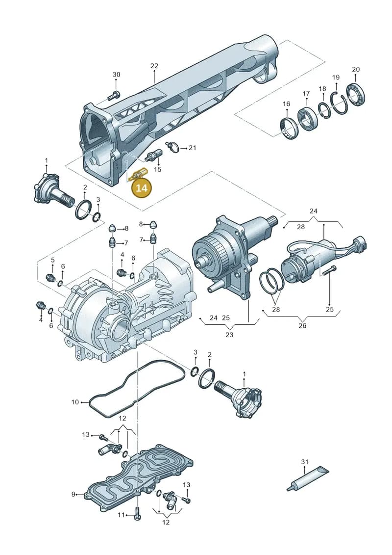9P1906529 — Audi R8 Spyder (2015-2024) diagram 872409100, position 14