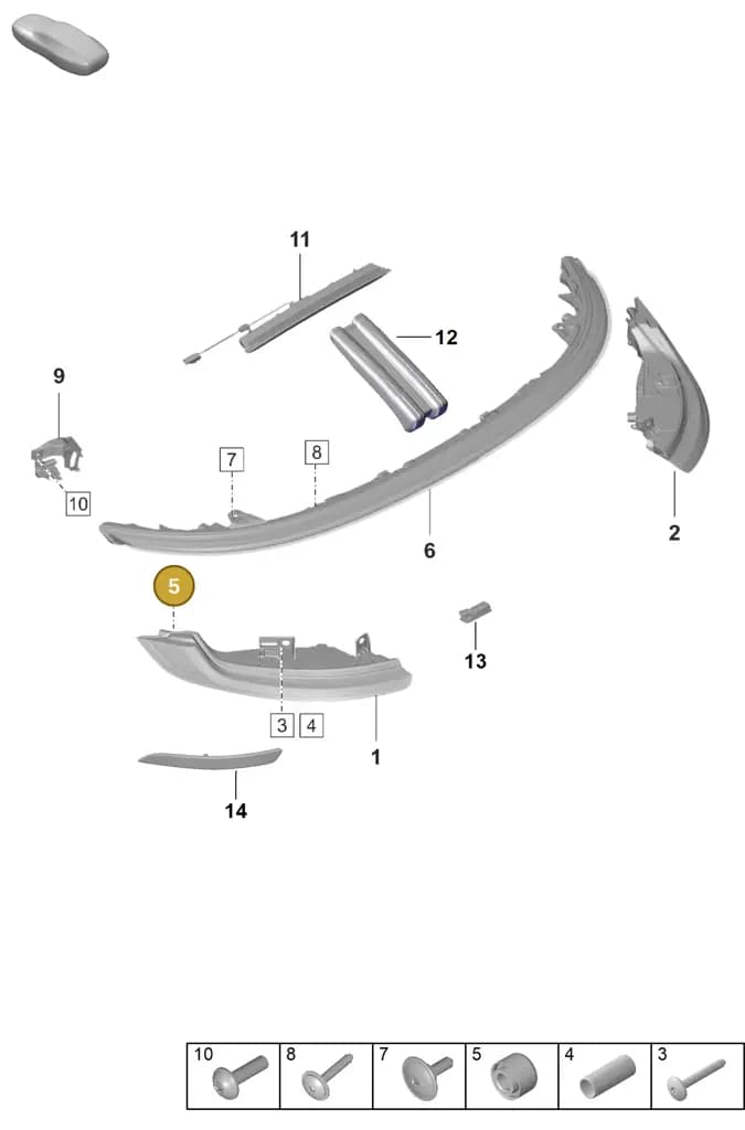9P1941158 — Porsche 911 (2021-2022) diagram p59905050, position 5