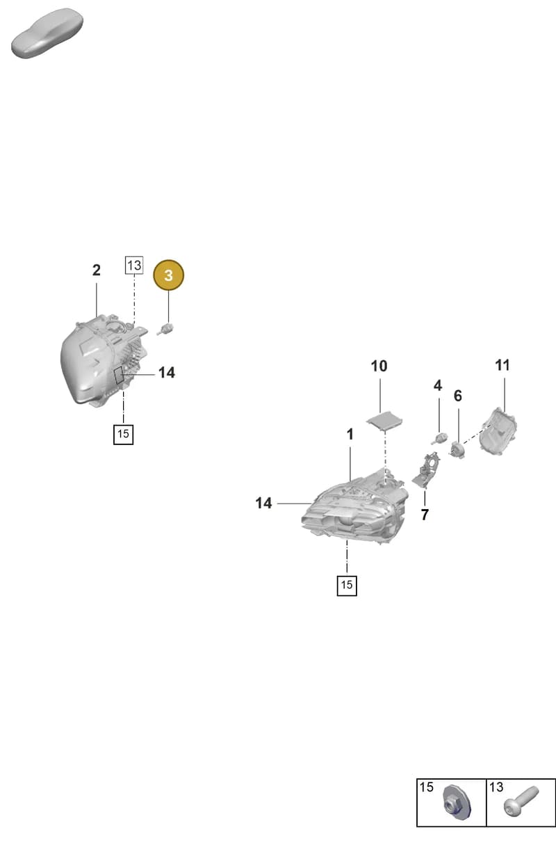 9P1941298 — Porsche Taycan Sport Turismo (2019-2024) diagram p56905010, position 3