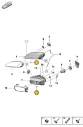 9P1941730 Porsche Ventilation Component