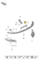 9P1945211 Porsche Additional Brake Light