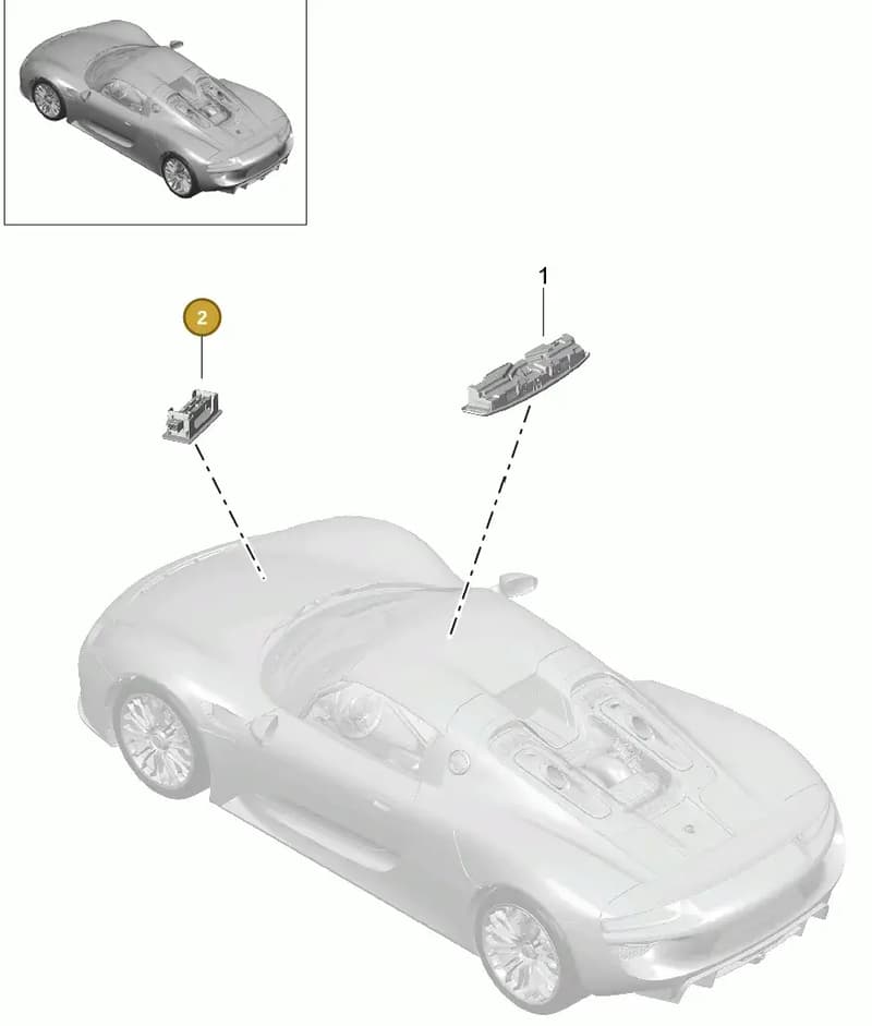 9P1947101 — Porsche 918 Spyder (2014-2015) diagram p43903004, position 2