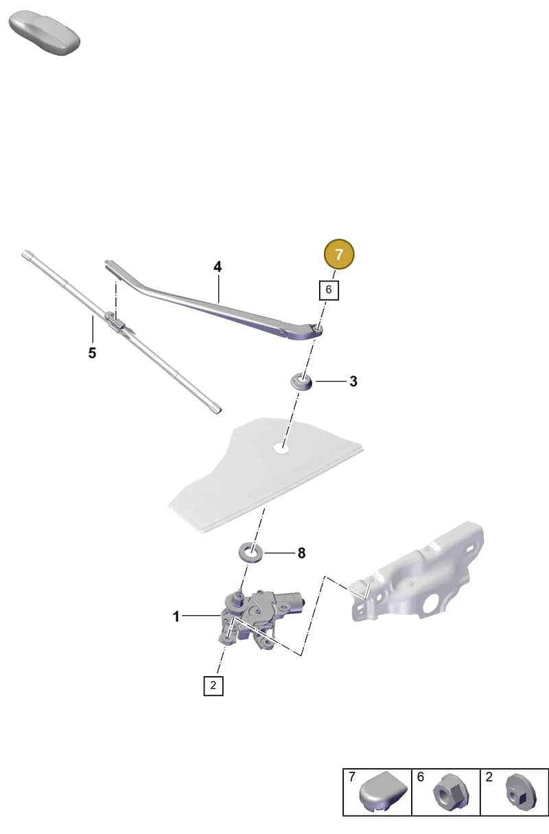 9P1955435 — Porsche 911 (2024-2025) diagram p53904050, position 7