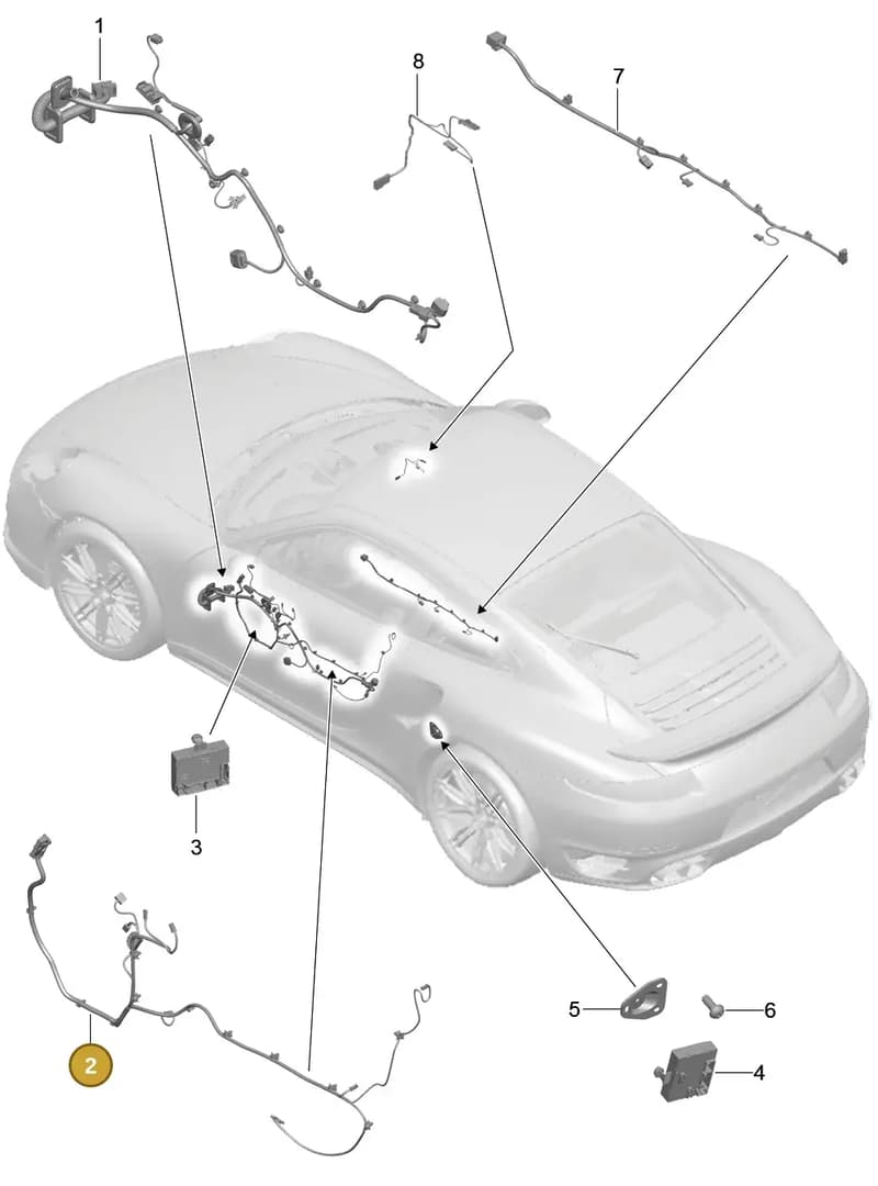 9P1971035G — Porsche GT2 RS Clubsport (2013-2020) diagram p42902016, position 2