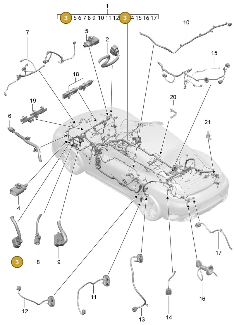 9P1971104C — Porsche 911 (2013-2020) diagram p42902010, position 3