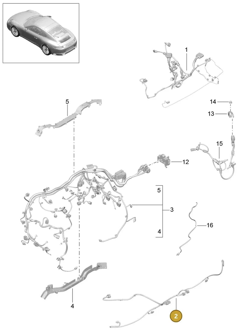 9P1971174C — Porsche 911 (2016-2019) diagram p47902020, position 2