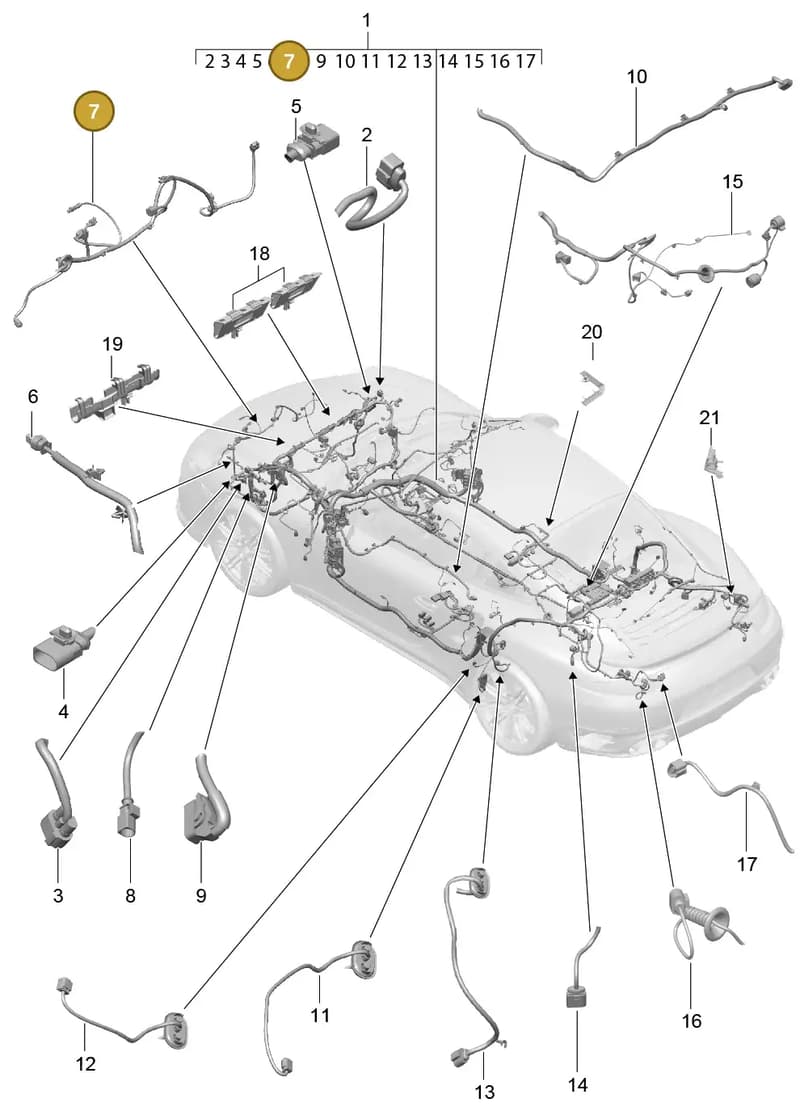 9P1971250 — Porsche 911 (2013-2020) diagram p42902010, position 7