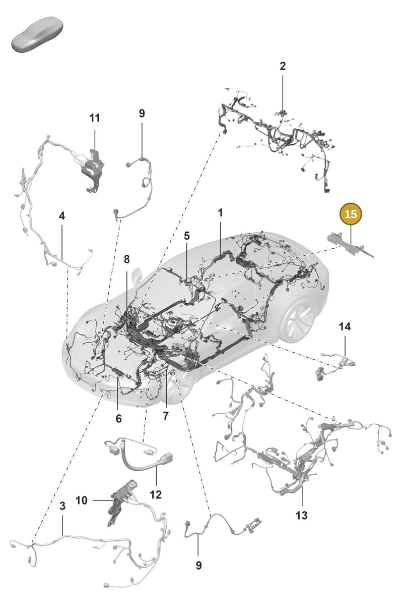 9P1971336 — Porsche 911 (2018-2024) diagram p53902100, position 15