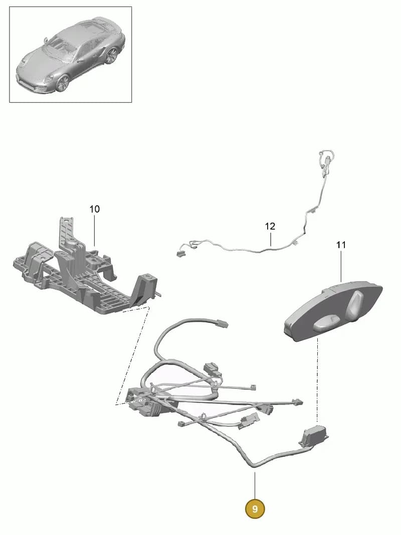 9P1971365C — Porsche 911 (2013-2020) diagram p42817034, position 9