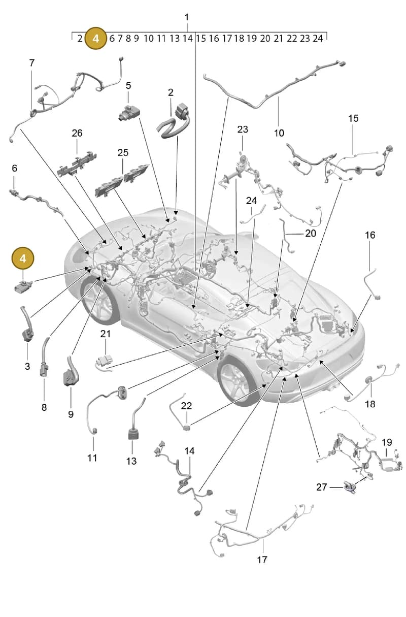 9P1971641B — Porsche Cayman (2016-2019) diagram p50902010, position 4