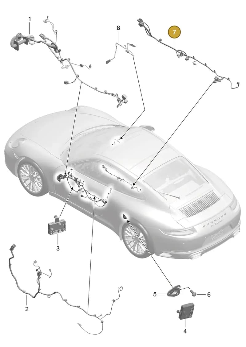 9P1971641C — Porsche 911 (2016-2019) diagram p47902015, position 7