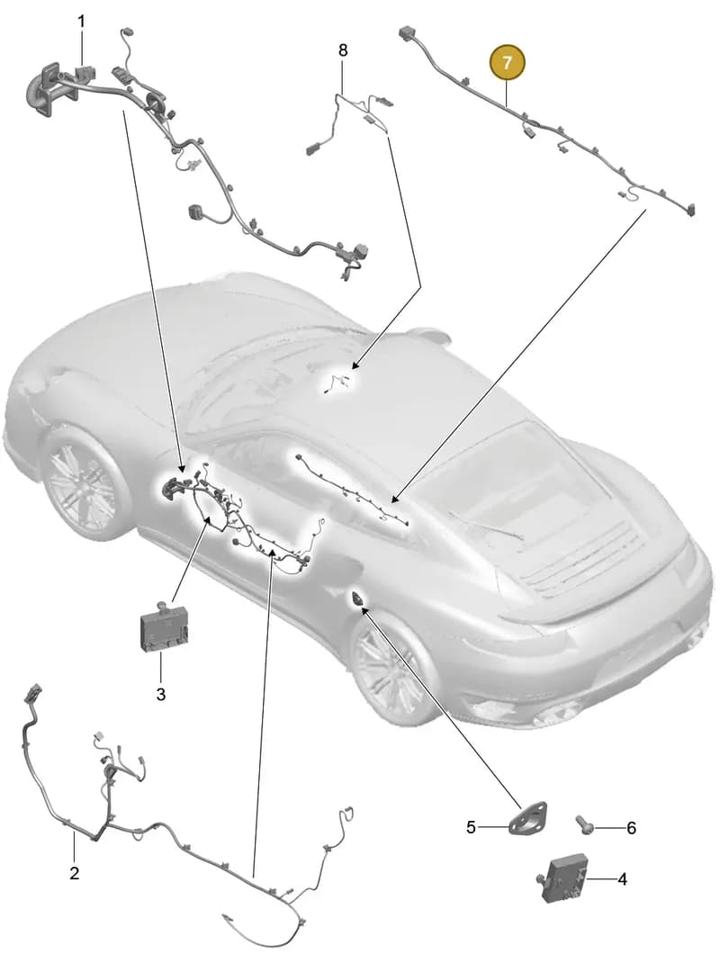 9P1971641E — Porsche GT2 RS Clubsport (2013-2020) diagram p42902016, position 7