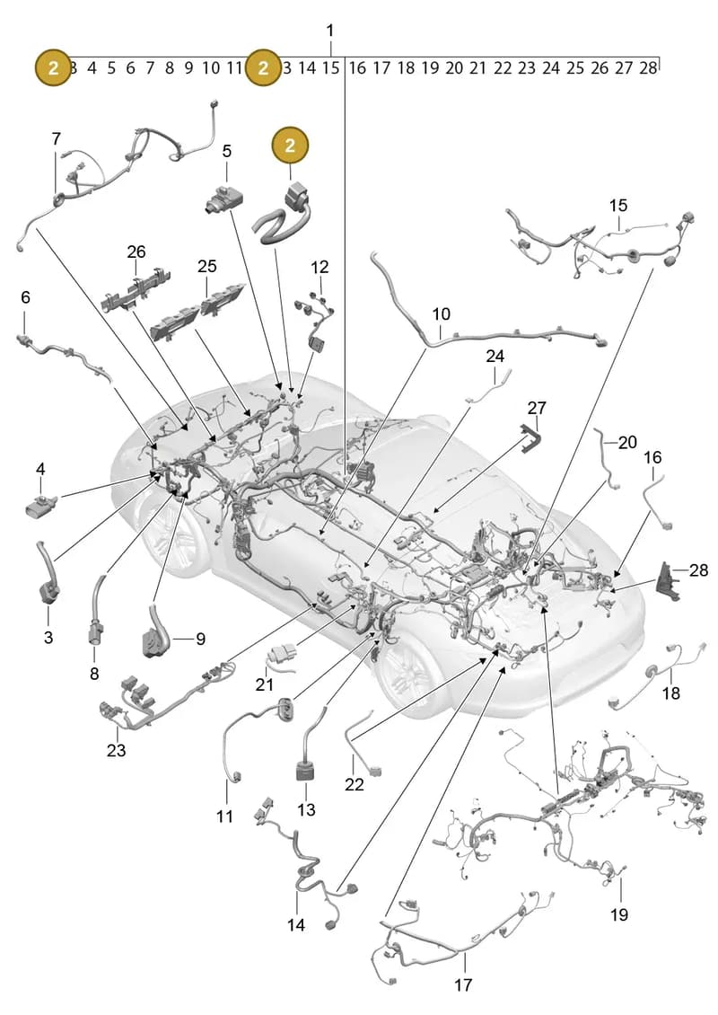 9P1972155P — Porsche 911 (2016-2019) diagram p47902010, position 2