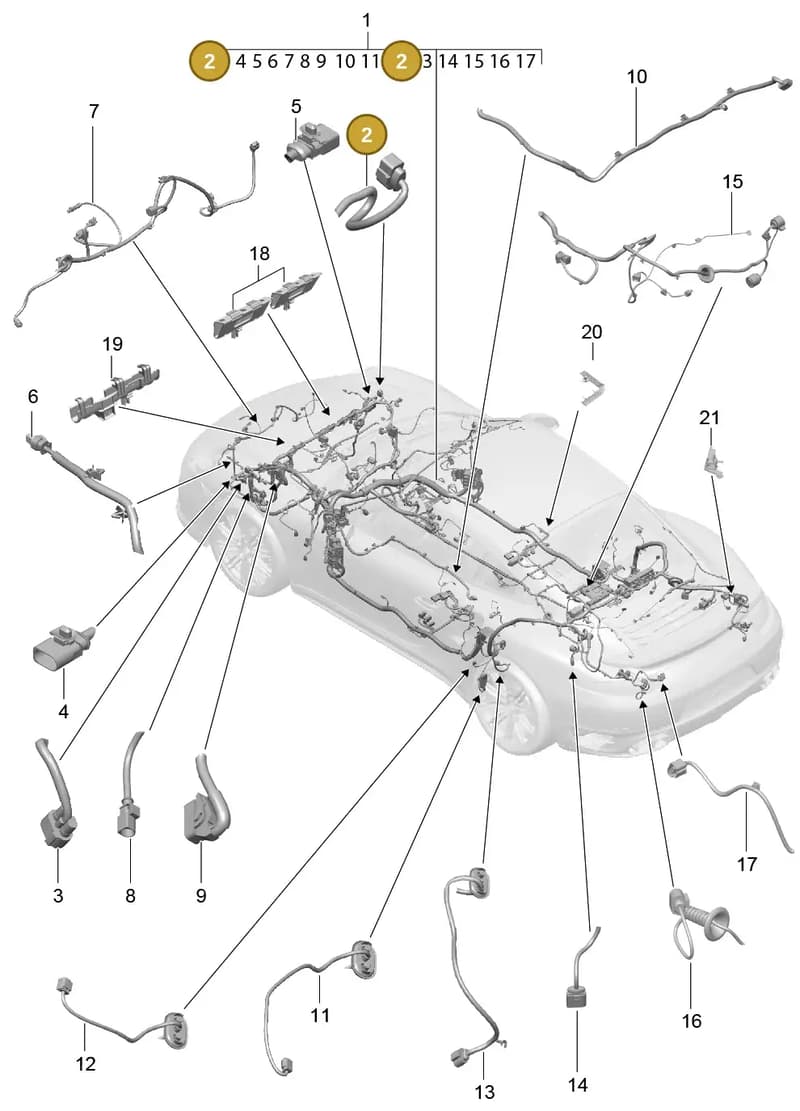 9P1972155S — Porsche 911 (2013-2020) diagram p42902010, position 2