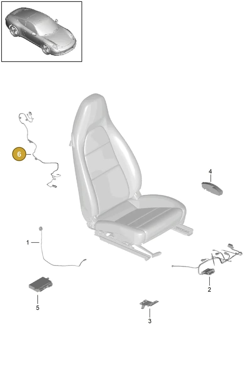 9P1972171A — Porsche 991 Carrera 4 (2011-2016) diagram p38817010, position 6