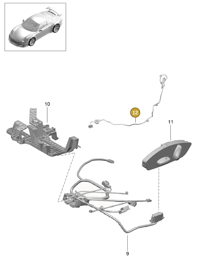 9P1972171A — Porsche 911 (2013-2020) diagram p41817034, position 12