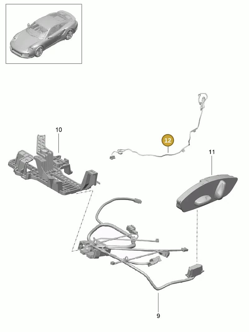 9P1972173A — Porsche GT2 RS Clubsport (2013-2020) diagram p42817034, position 12
