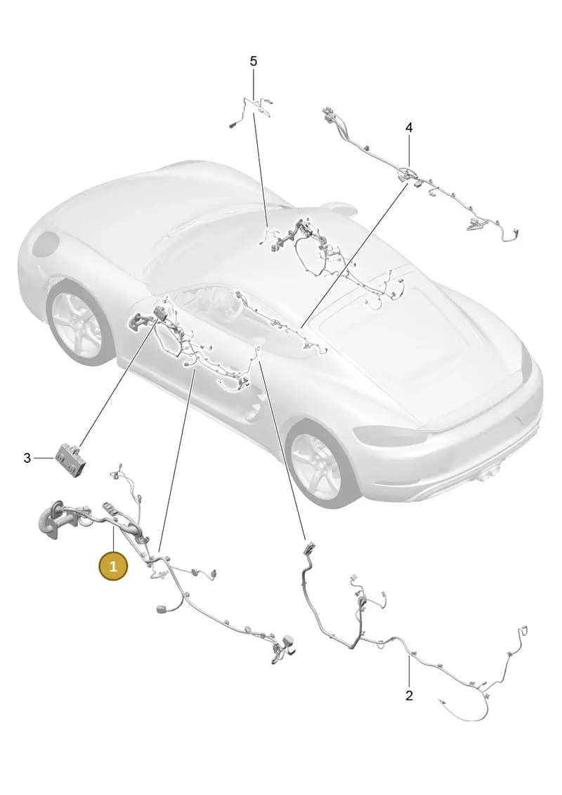 9P3971029S — Porsche Cayman (2016-2019) diagram p50902015, position 1