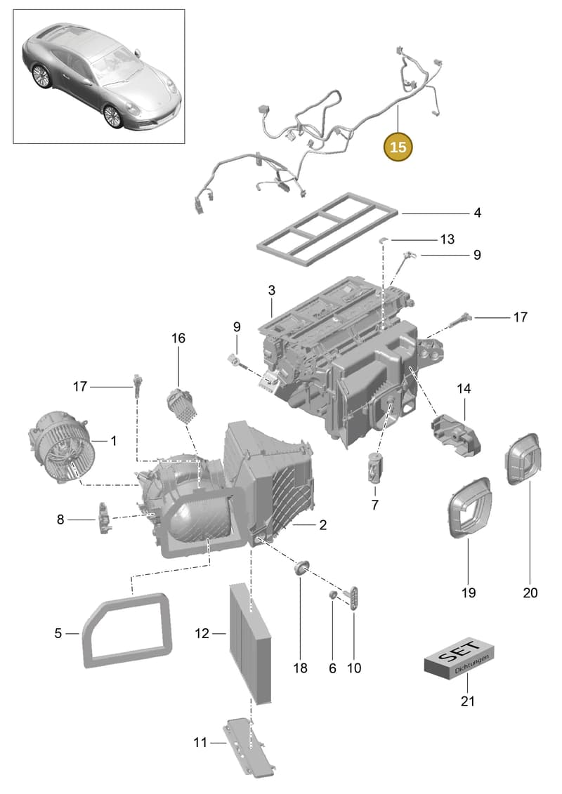 9P3971565 — Porsche 911 (2016-2019) diagram p47813010, position 15
