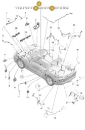 9P3971687L Porsche Wire Set