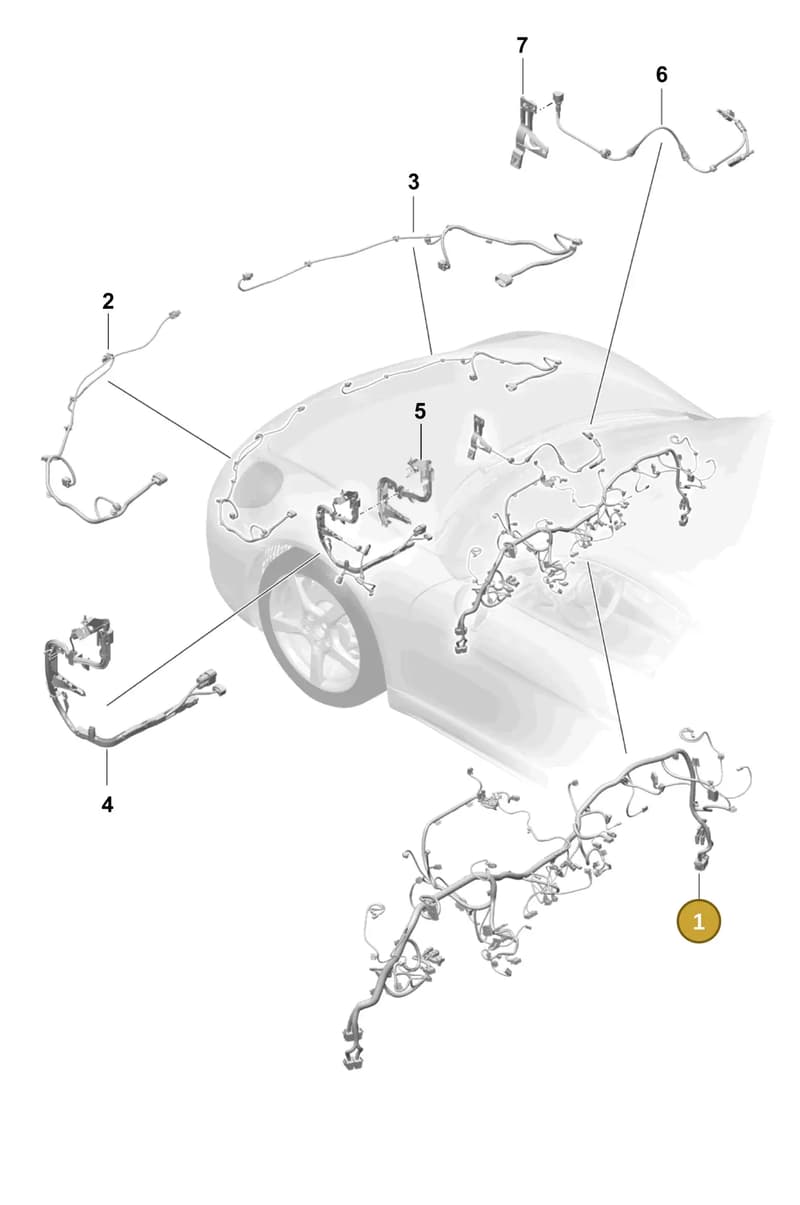 9P4970000 — Porsche Boxster Spyder (2019-2020) diagram p55902110, position 1