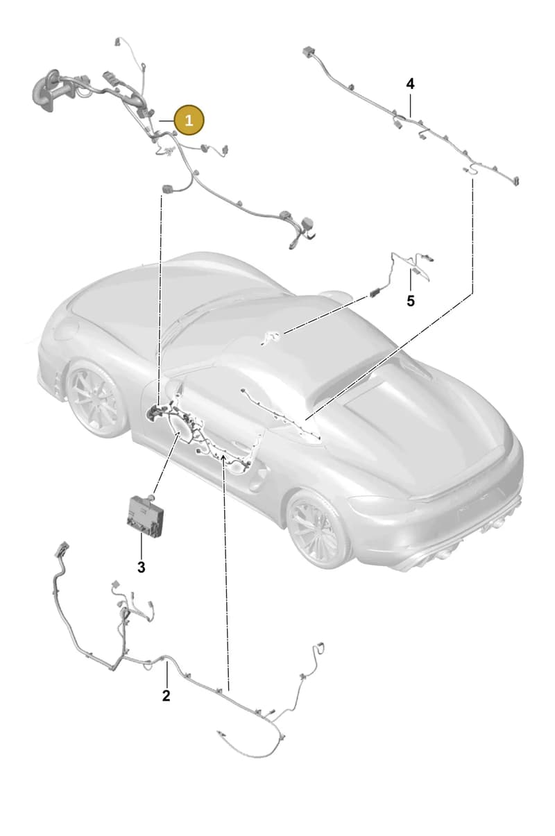 9P4971030AH — Porsche Boxster Spyder (2019-2020) diagram p54902150, position 1