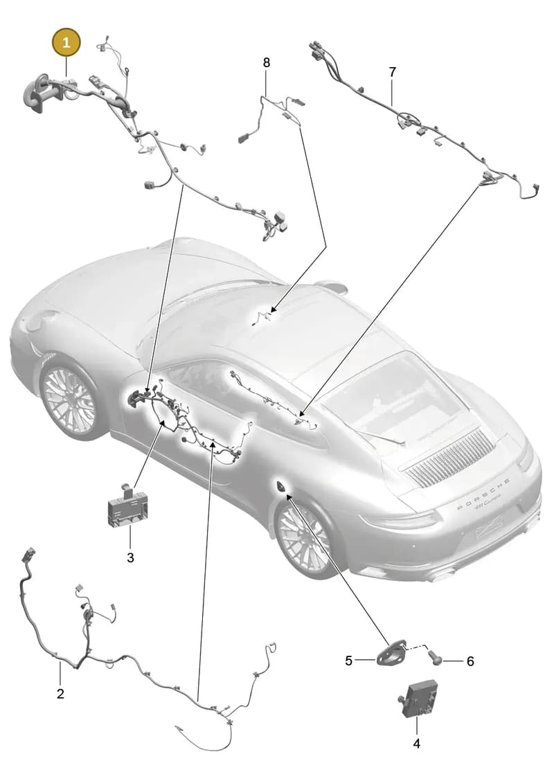 9P4971030S — Porsche 911 (2016-2019) diagram p47902015, position 1