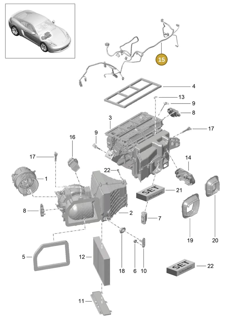 9P4971565 — Porsche Cayman (2016-2019) diagram p50813010, position 15