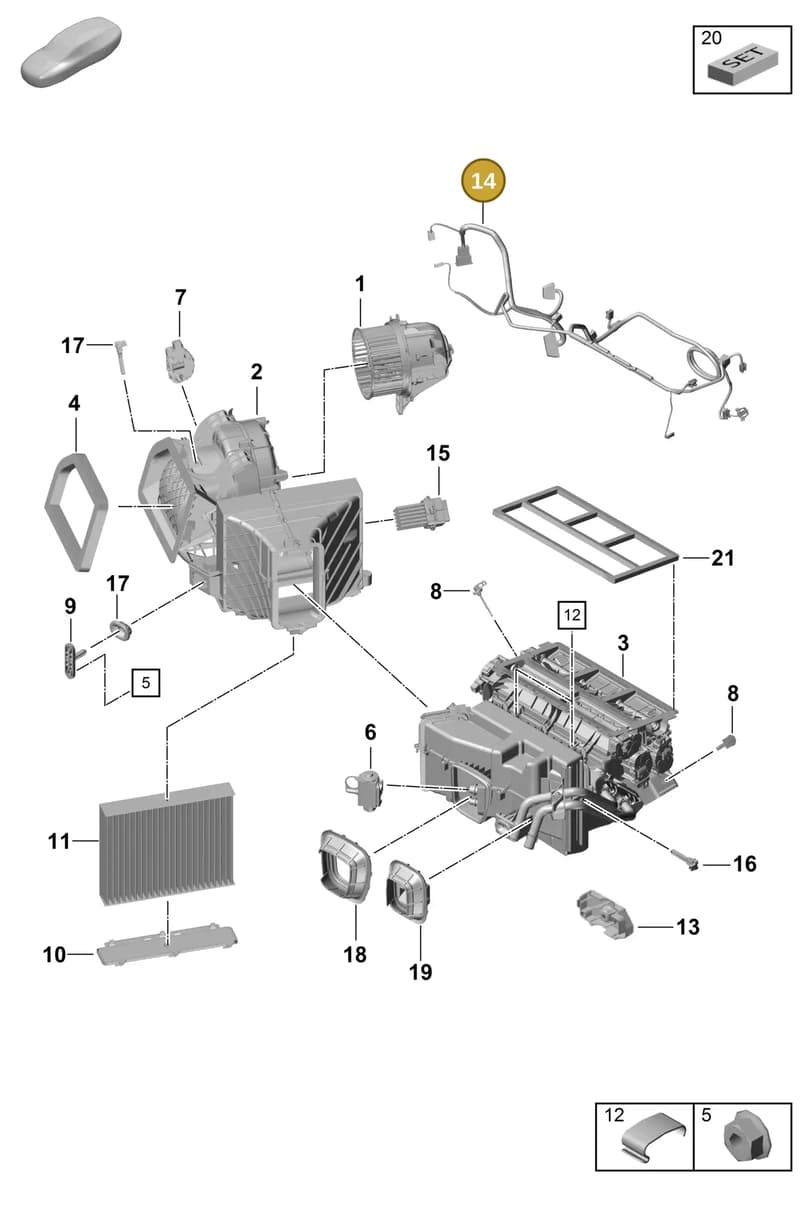 9P4971565 — Porsche Boxster Spyder (2019-2020) diagram p55814000, position 14
