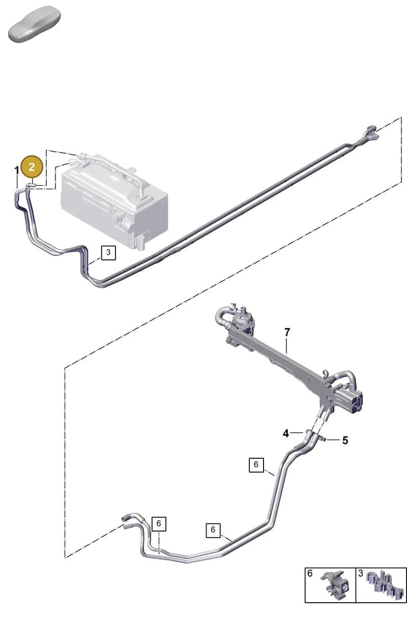 9P5815601 — Porsche 911 (2024-2025) diagram p63251050, position 2
