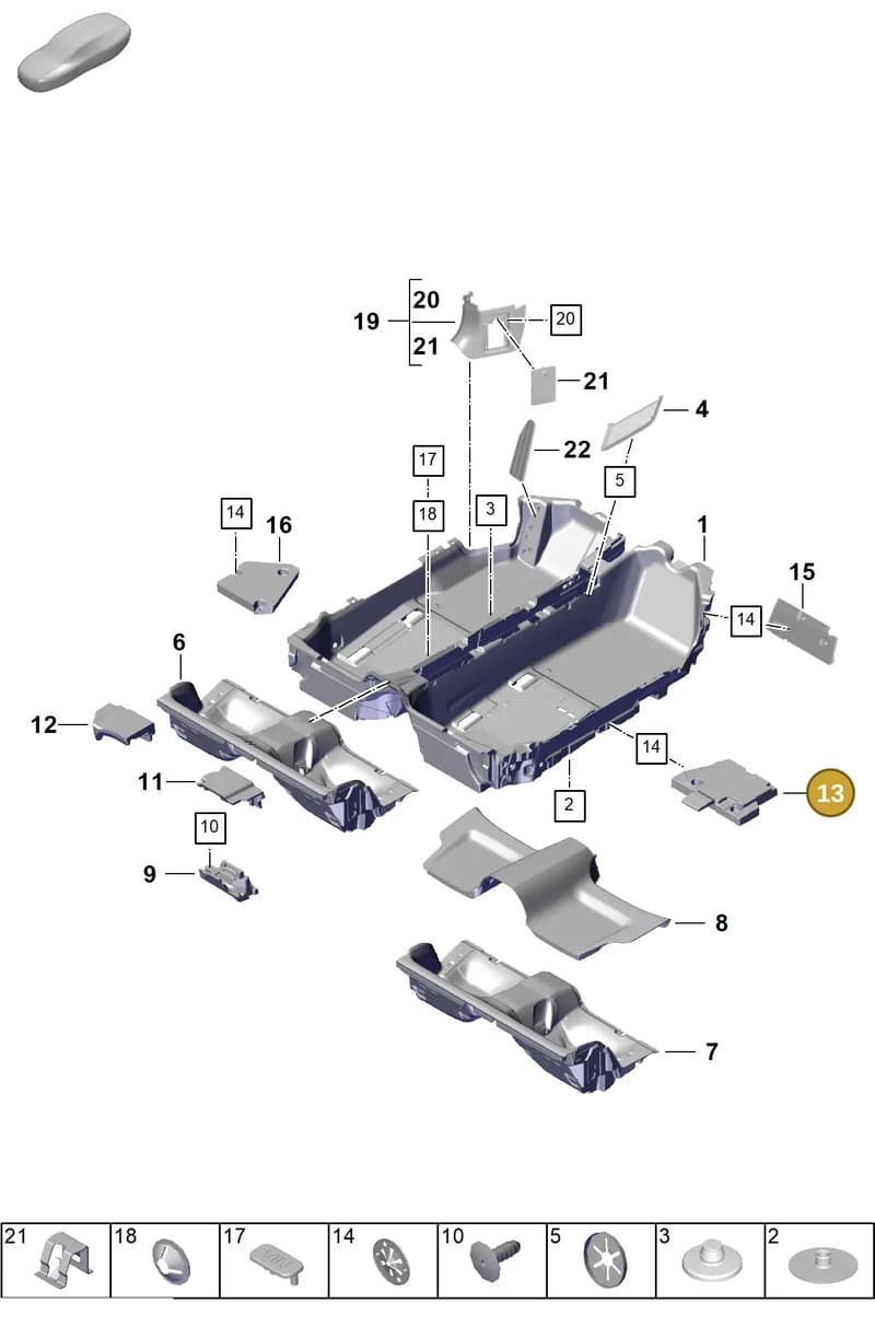 9P5864470 — Porsche 911 (2024-2025) diagram p63807100, position 13