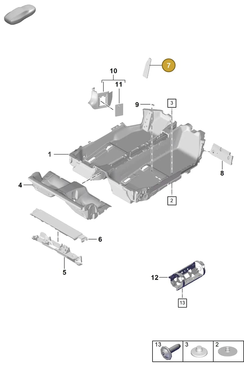 9P58647771E0 — Porsche 911 (2018-2024) diagram p53807130, position 7