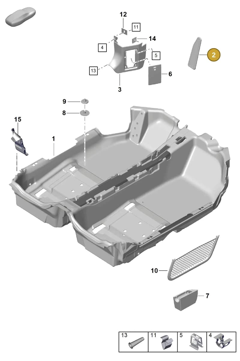 9P58647771E0 — Porsche Boxster Spyder (2019-) diagram p55807100, position 2