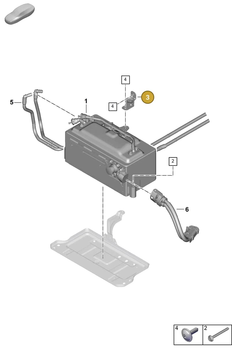 9P5915319 — Porsche 911 (2024-2025) diagram p63251000, position 3