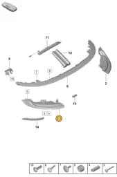 9P5945091C Porsche Rear Light