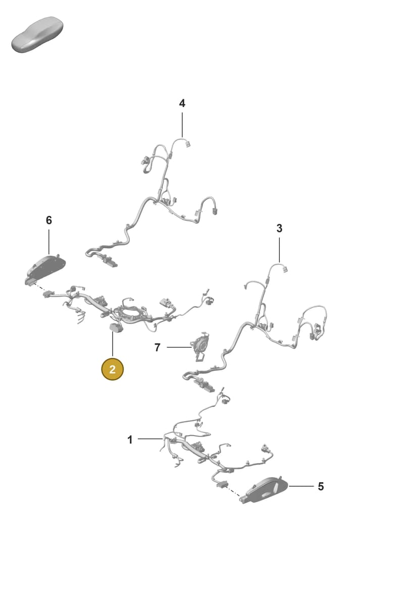 9P5971386S — Porsche 911 (2021-2022) diagram p59817500, position 2