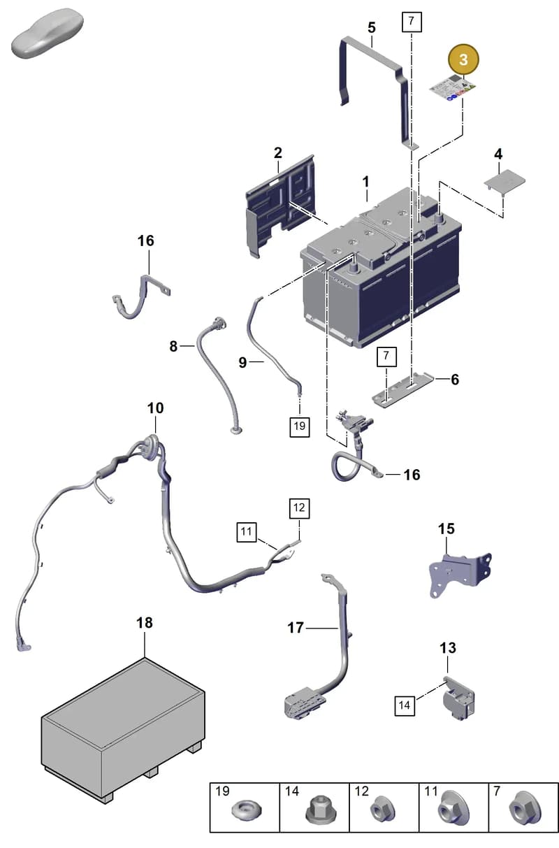 9Y0010523 — Porsche Cayenne Coupe (2023-2023) diagram p60902300, position 3