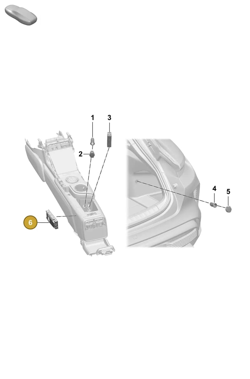 9Y0035502E — Porsche Taycan Sport Turismo (2023-2025) diagram p64905500, position 6