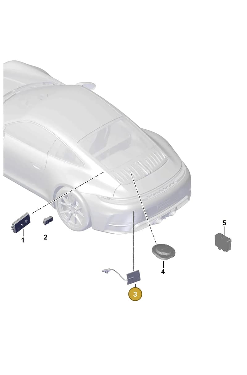 9Y0035507C — Porsche 911 (2024-2025) diagram p63911300, position 3