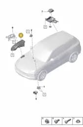 9Y0035916C Porsche Loudspeaker