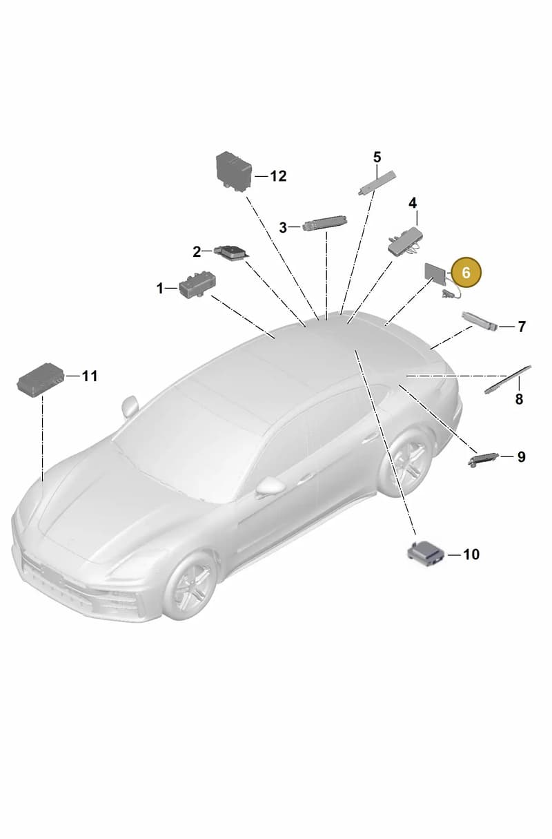 9Y0051506A — Porsche Panamera (2023-2025) diagram p62911300, position 6